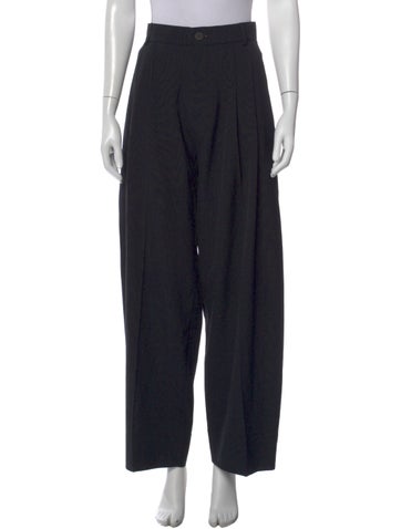 Pre-owned Studio Nicholson Wide Leg Pants In Black