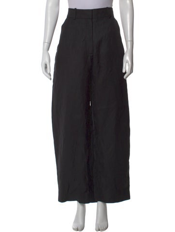 Pre-owned Studio Nicholson Wide Leg Pants In Black