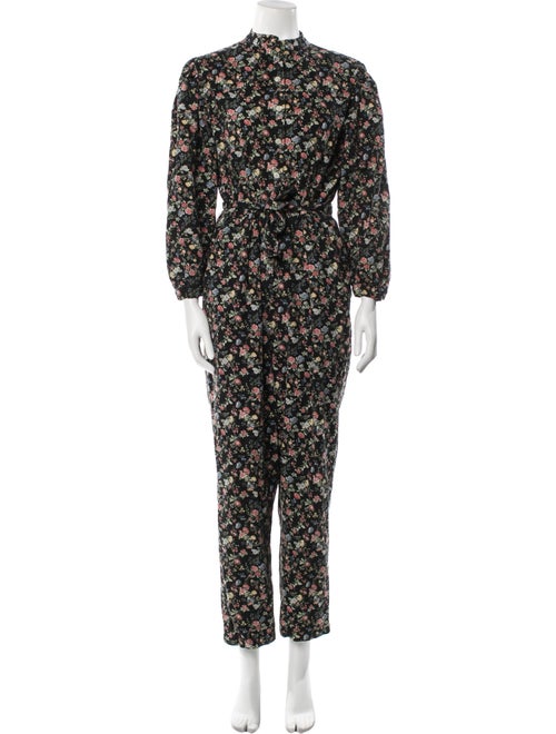 NICO.NICO Floral Print Mock Neck Jumpsuit