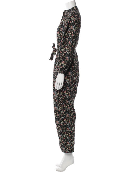 NICO.NICO Floral Print Mock Neck Jumpsuit