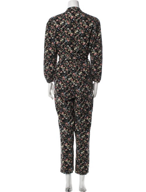 NICO.NICO Floral Print Mock Neck Jumpsuit