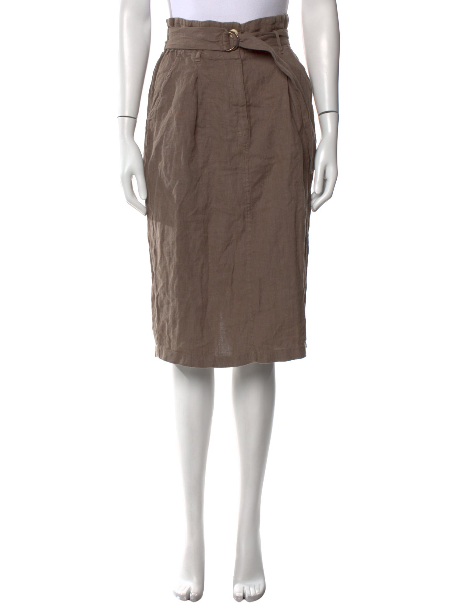 NICO.NICO Linen Knee-Length Skirt