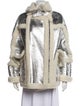 Nicole Benisti Shearling Printed Down Jacket