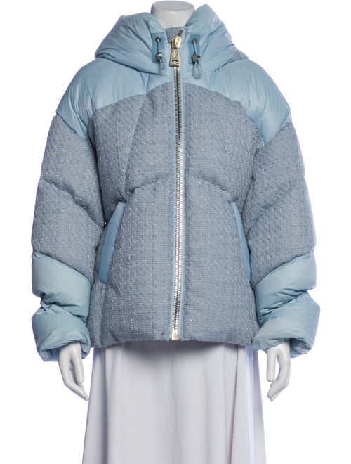 Nicole Benisti Colorblock Pattern Down Jacket