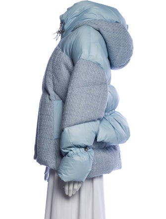 Nicole Benisti Colorblock Pattern Down Jacket