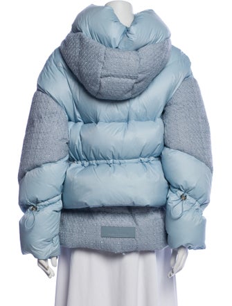Nicole Benisti Colorblock Pattern Down Jacket