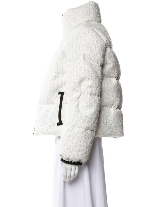 Nicole Benisti Tweed Pattern Down Jacket