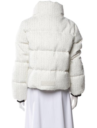 Nicole Benisti Tweed Pattern Down Jacket