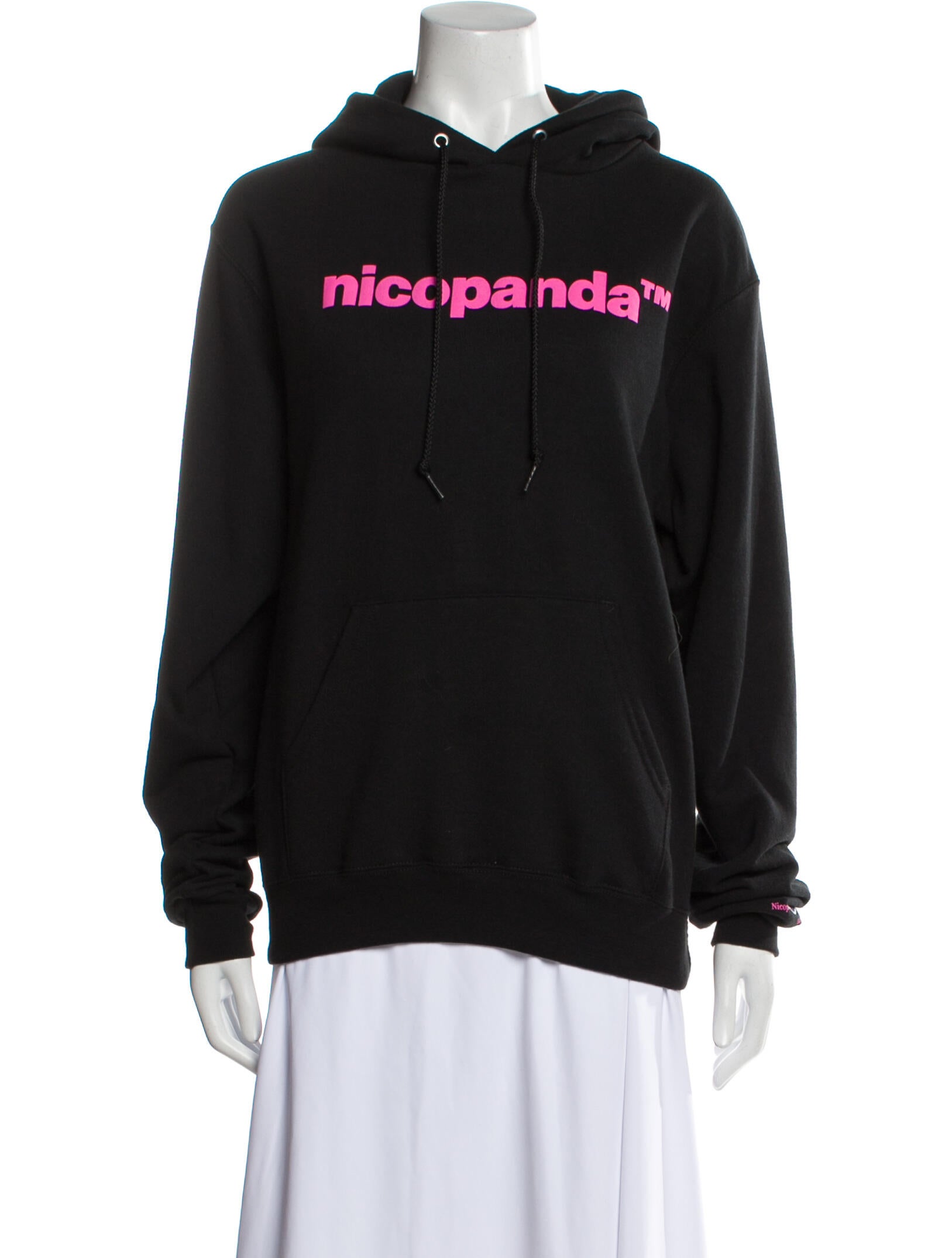 Nicopanda Graphic Print Crew Neck Sweatshirt