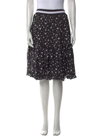 Nicopanda Floral Print Knee-Length Skirt