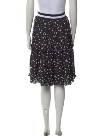 Nicopanda Floral Print Knee-Length Skirt