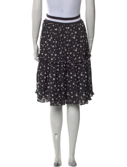 Nicopanda Floral Print Knee-Length Skirt