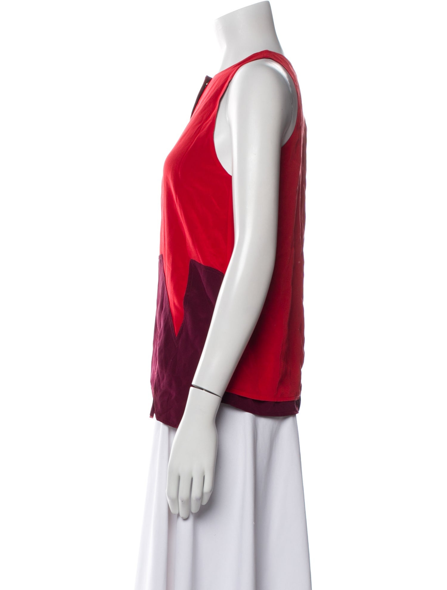 Nicopanda Silk Graphic Print Top