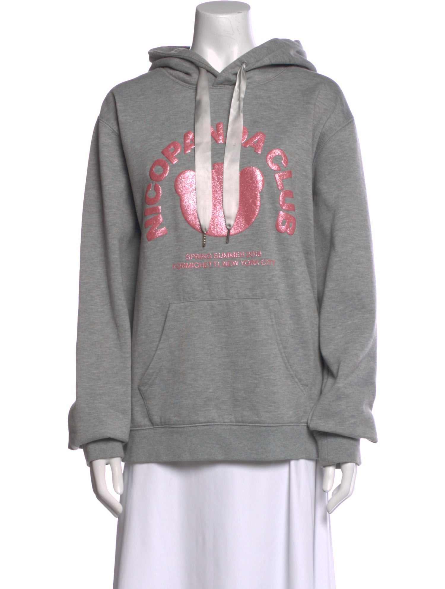 Nicopanda Graphic Print Crew Neck Sweatshirt