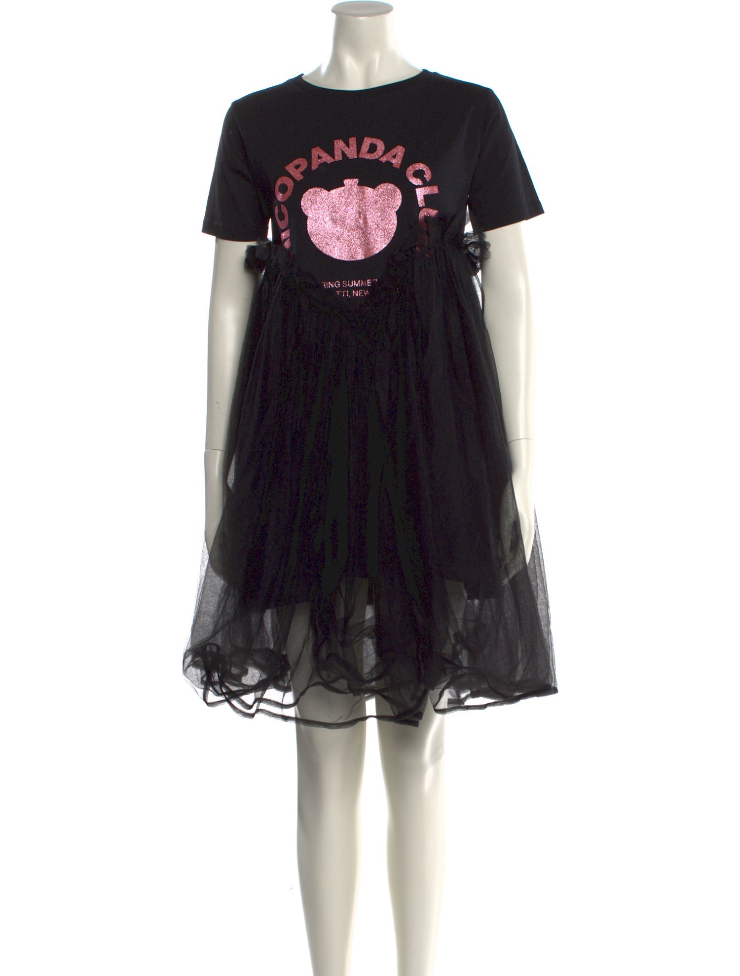 Nicopanda Graphic Print Mini Dress