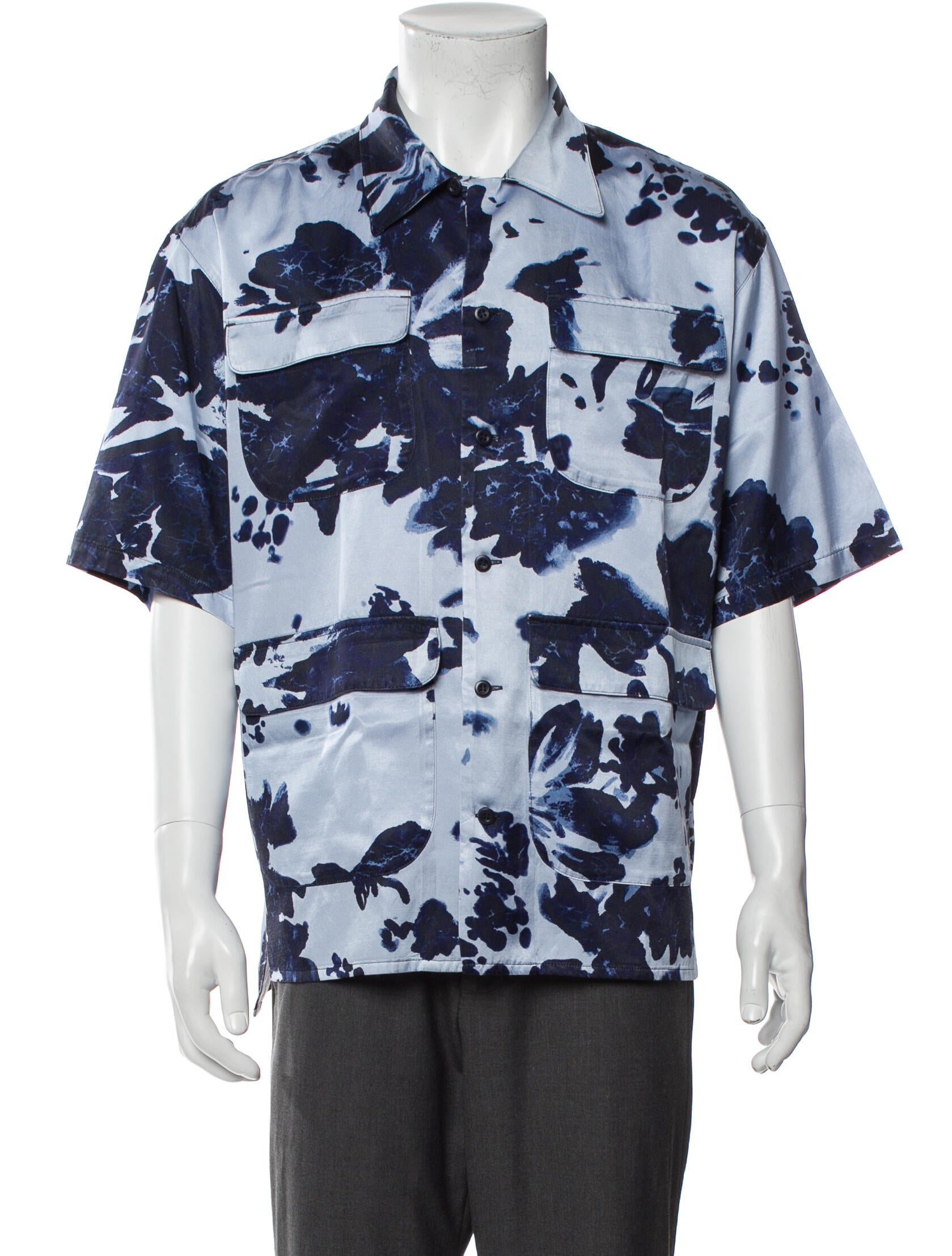 Nicholas Daley Floral Print Short Sleeve Shirt