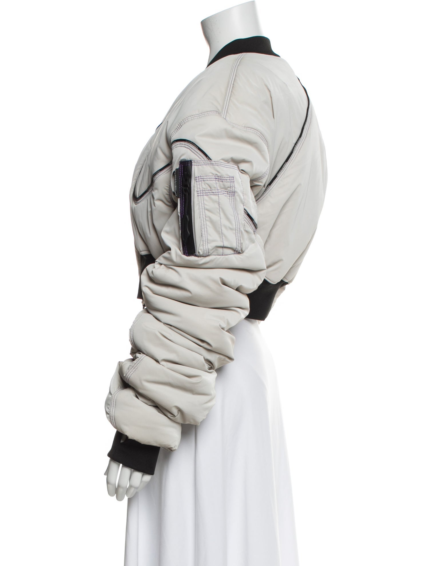 Windowsen Graphic Print Bomber Jacket