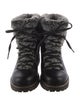 NiS Leather Printed Combat Boots