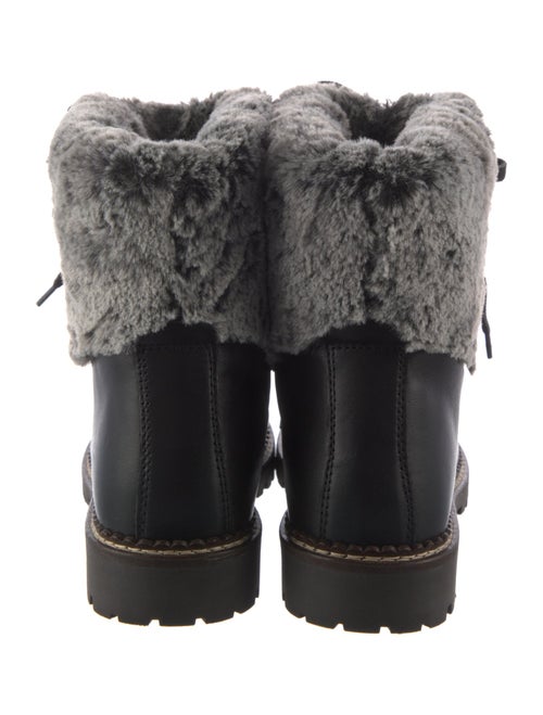 NiS Leather Printed Combat Boots