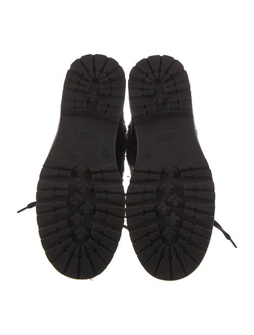 NiS Leather Printed Combat Boots