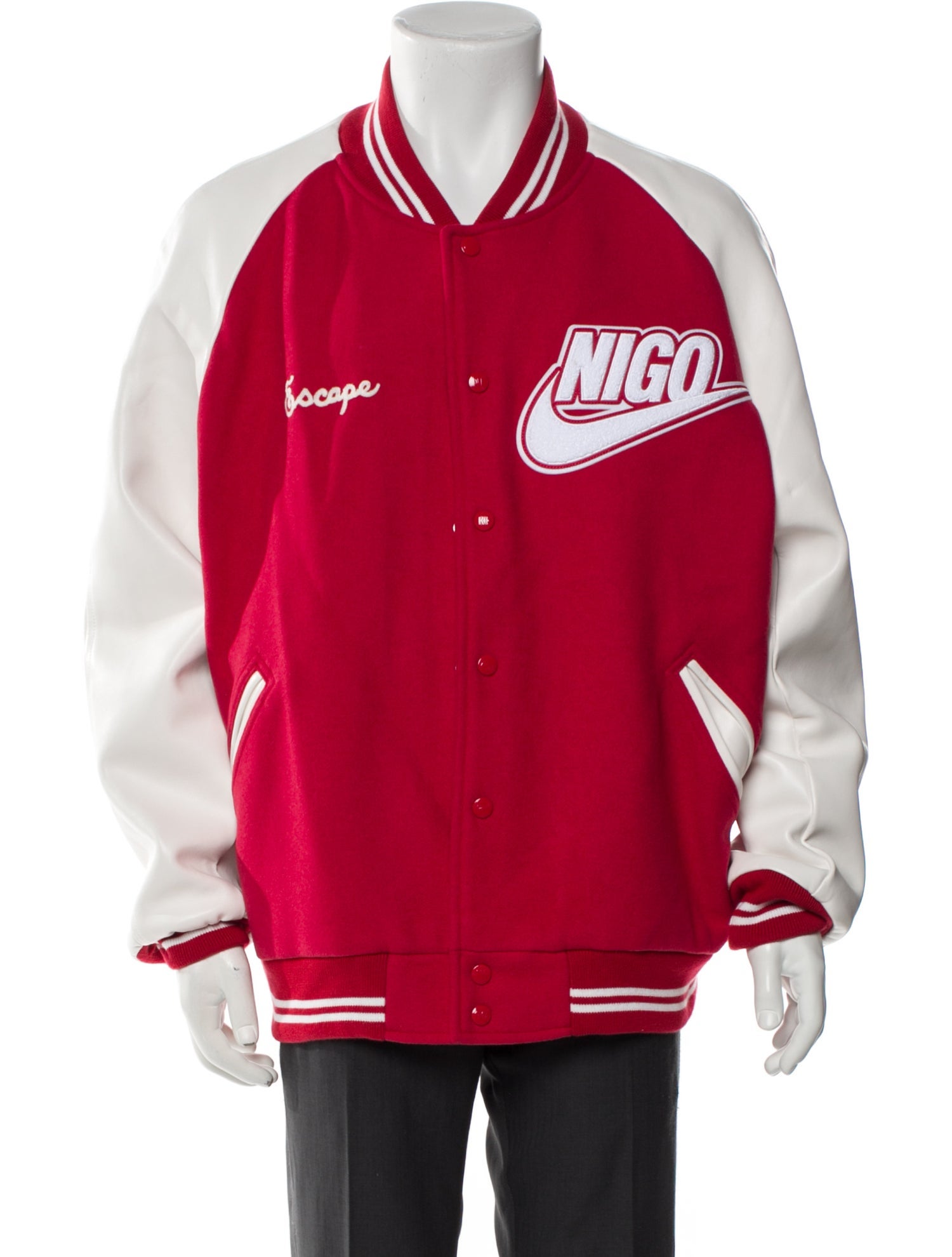 Nike x Nigo Wool Graphic Print Varsity Jacket w/ Tags