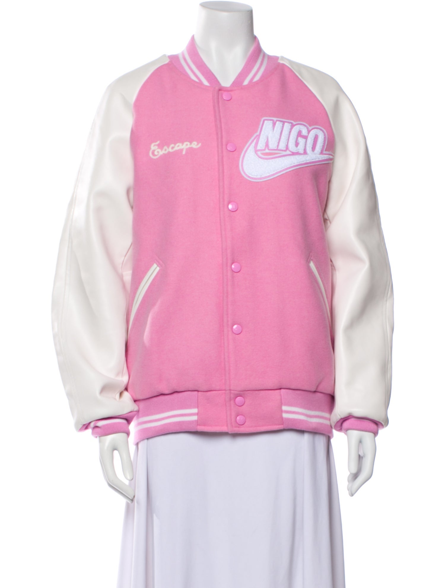 Nike x Nigo Wool Colorblock Pattern Bomber Jacket w/ Tags