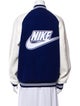 Nike x Nigo Wool Colorblock Pattern Bomber Jacket
