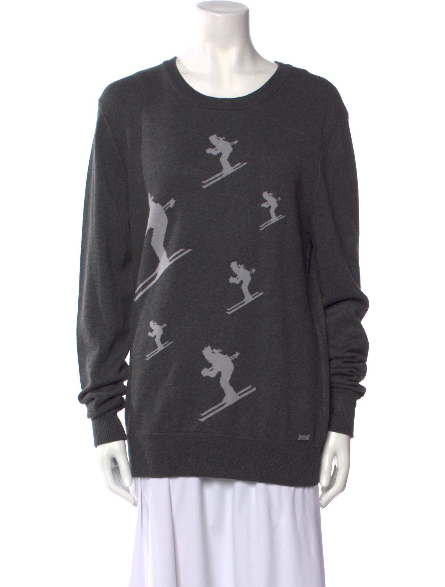NILS Printed Crew Neck Sweater