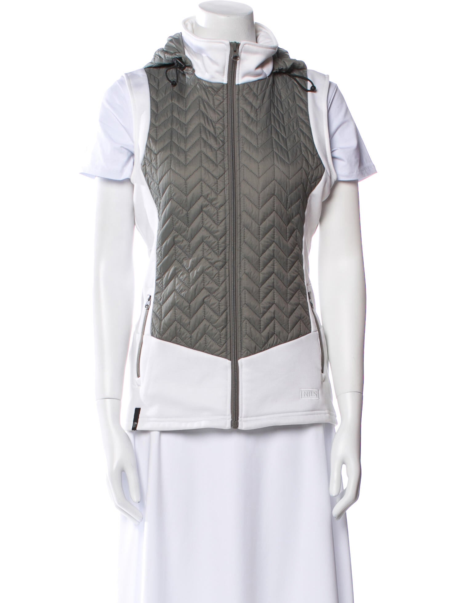 NILS Nylon Colorblock Pattern Vest