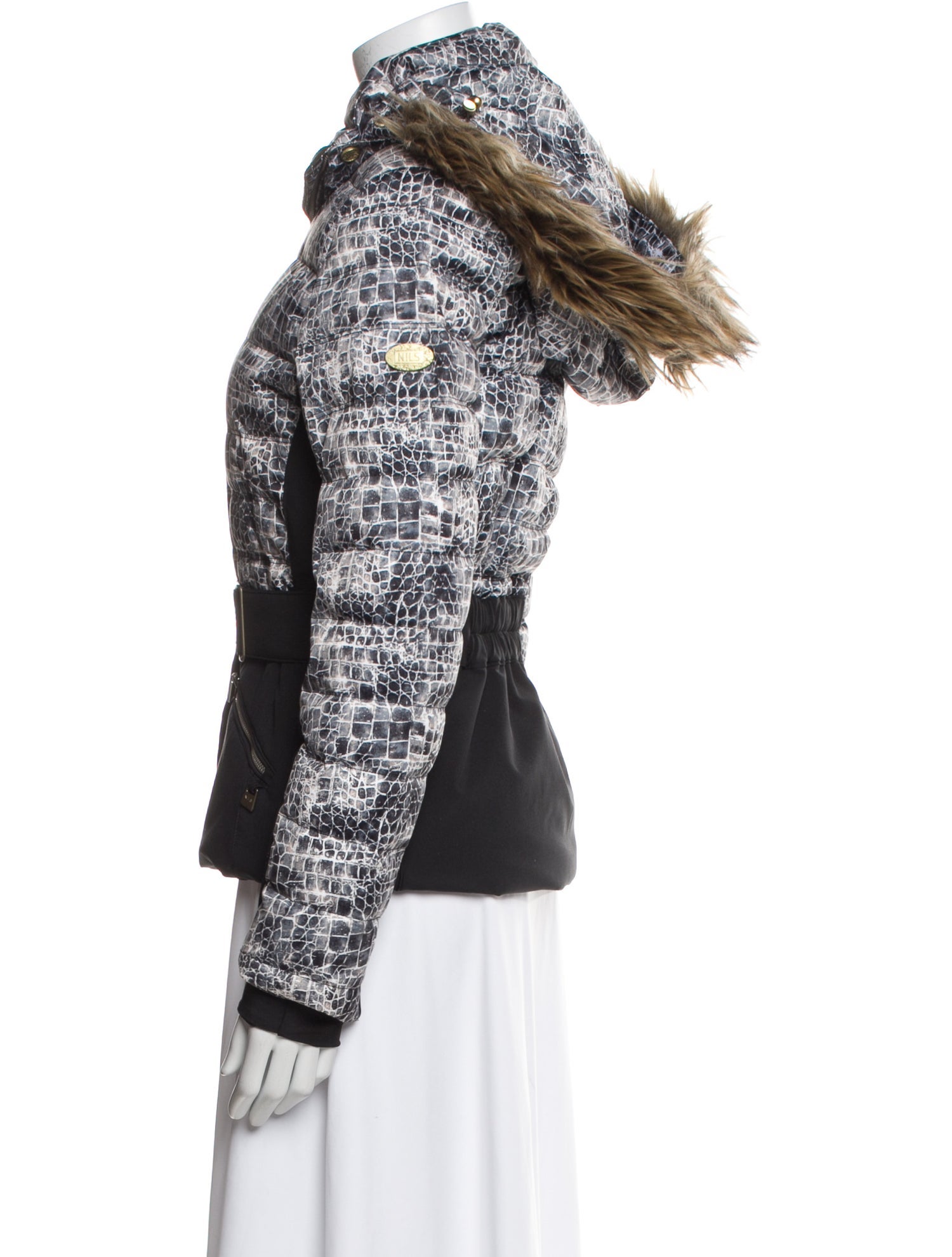 NILS Tweed Pattern Biker Jacket