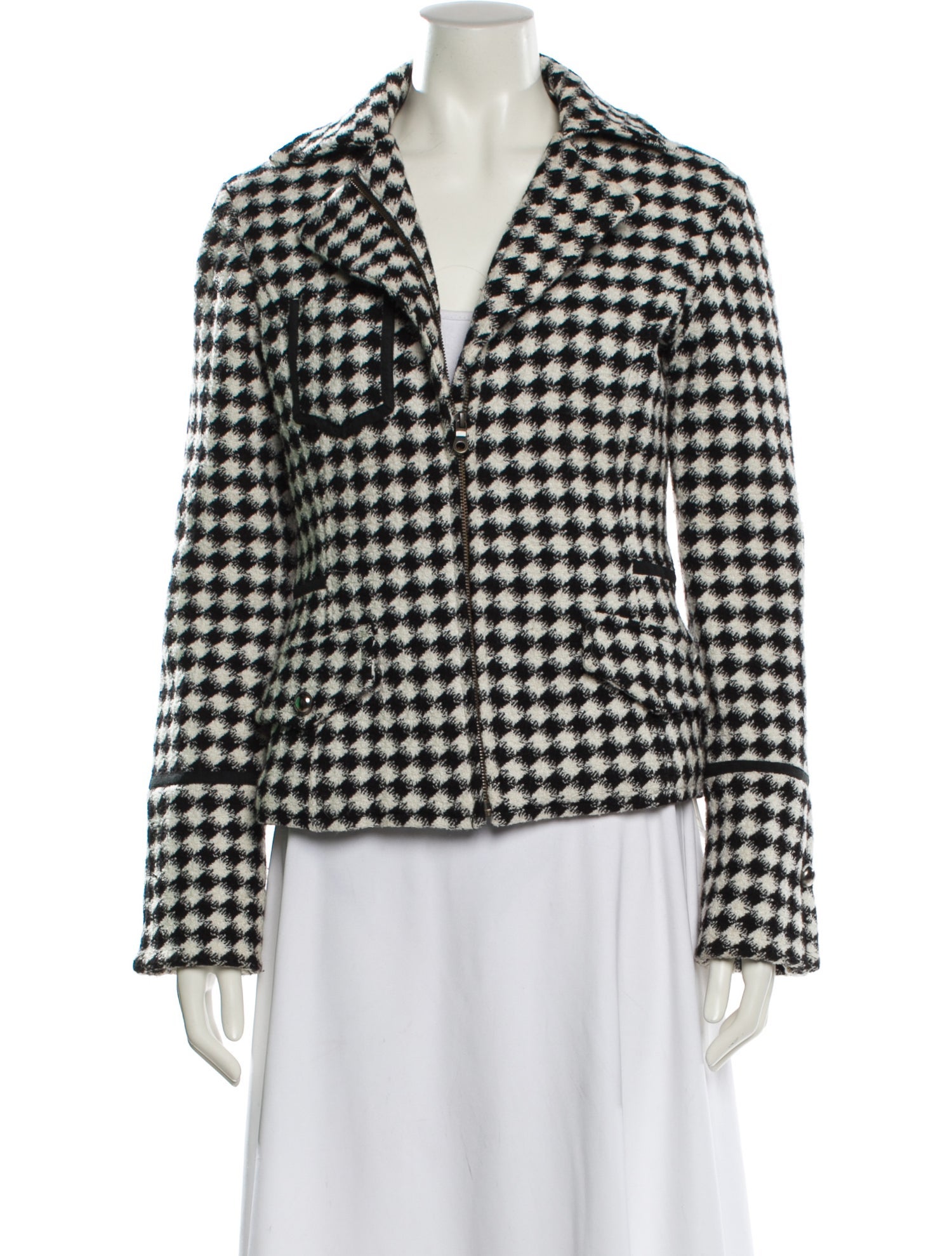 NILS Wool Plaid Print Blazer