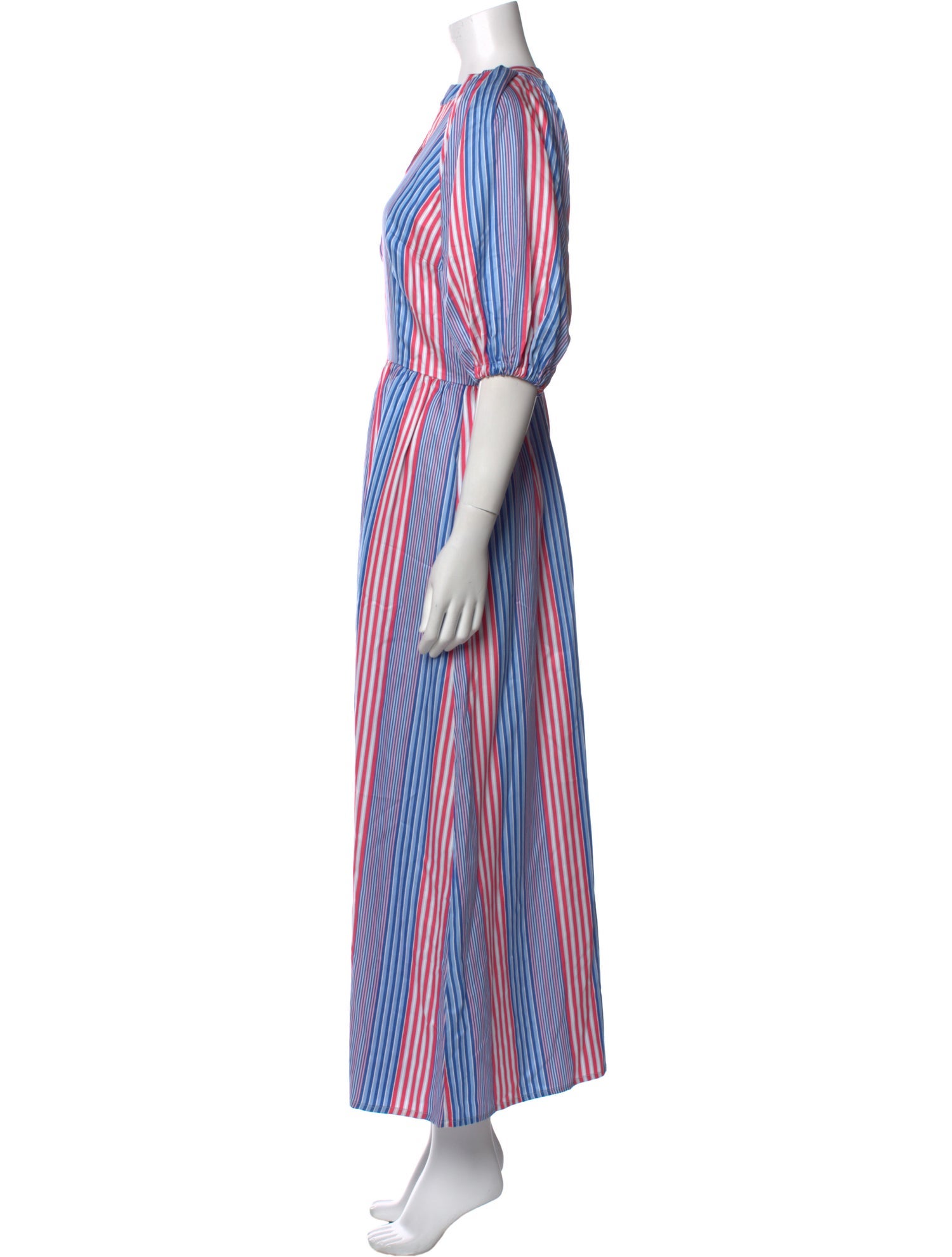 Nina Blanc Striped Long Dress w/ Tags