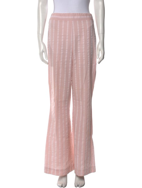 Nina Blanc Striped Wide Leg Pants