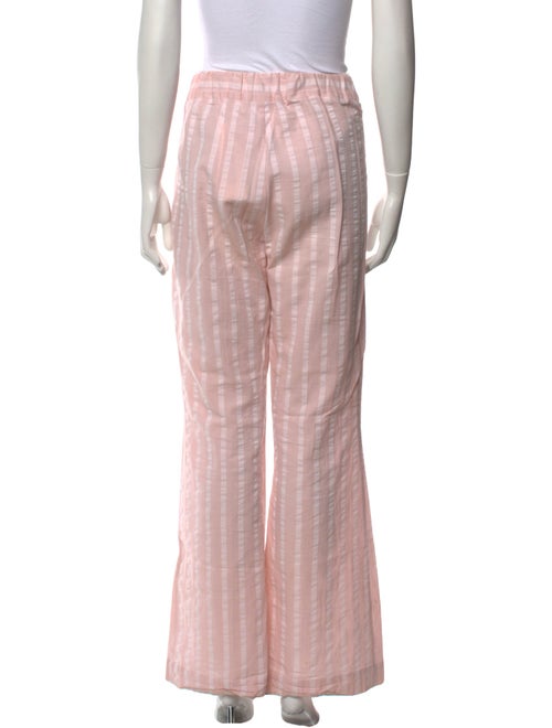 Nina Blanc Striped Wide Leg Pants