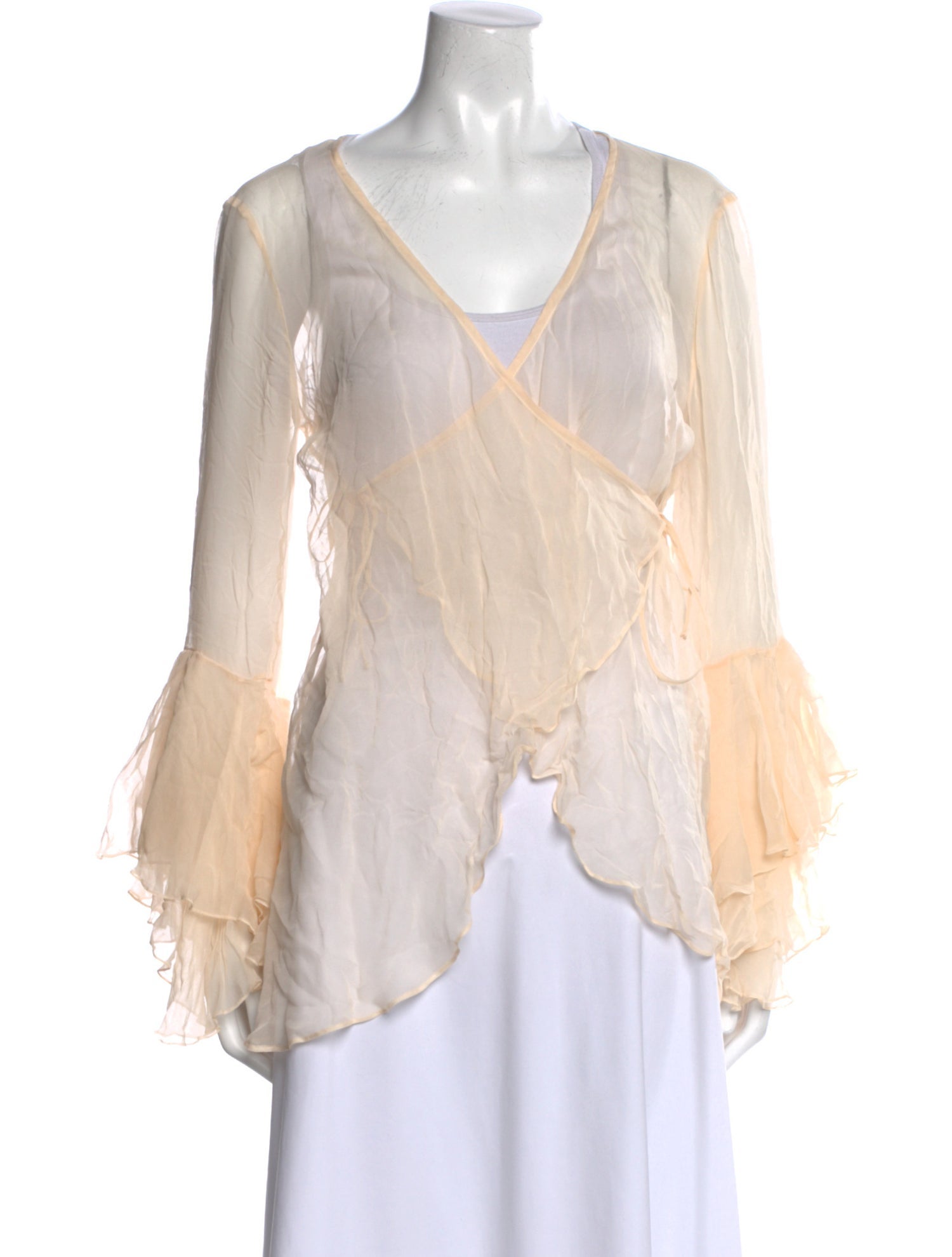 Nia Thomas Silk V-Neck Blouse