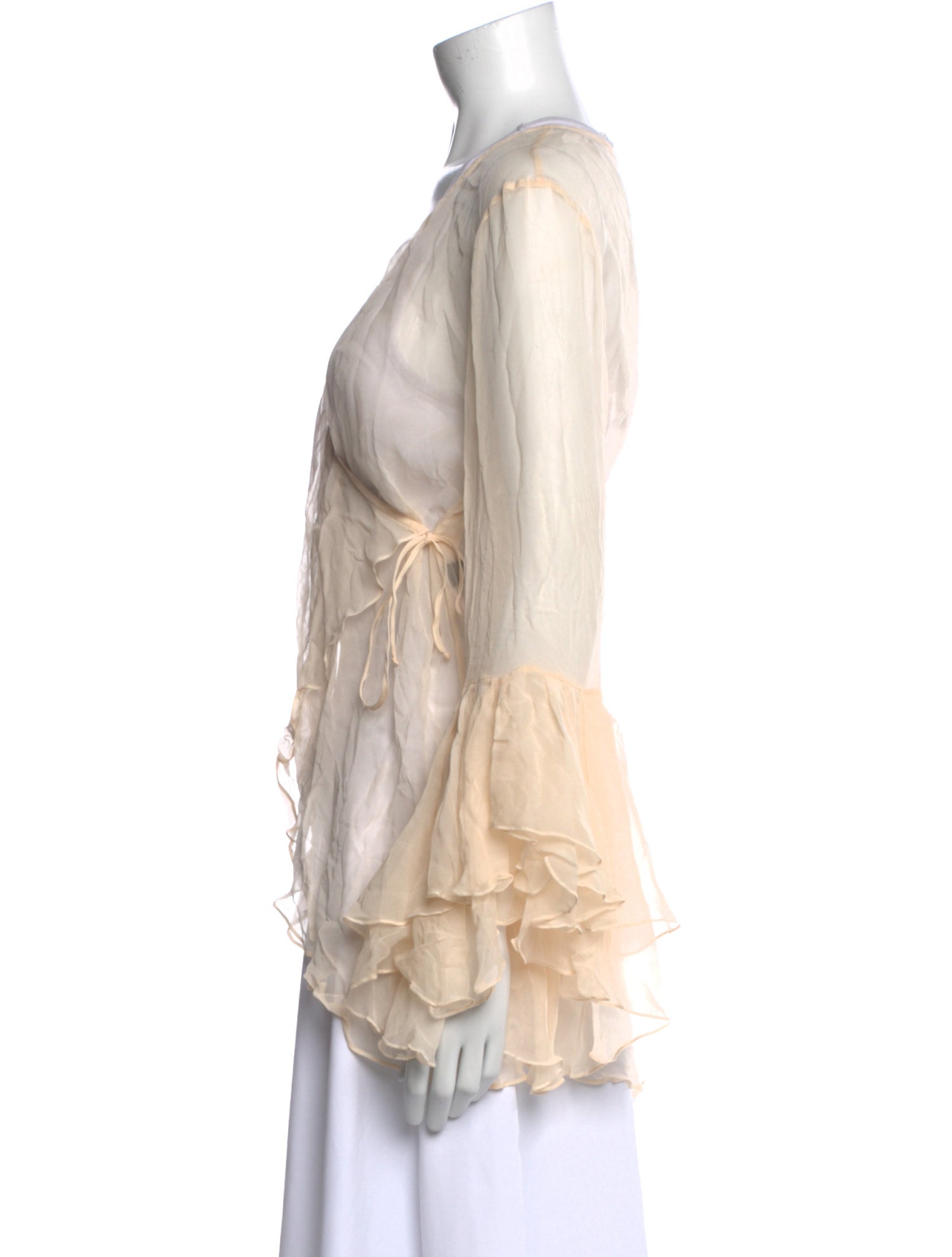 Nia Thomas Silk V-Neck Blouse