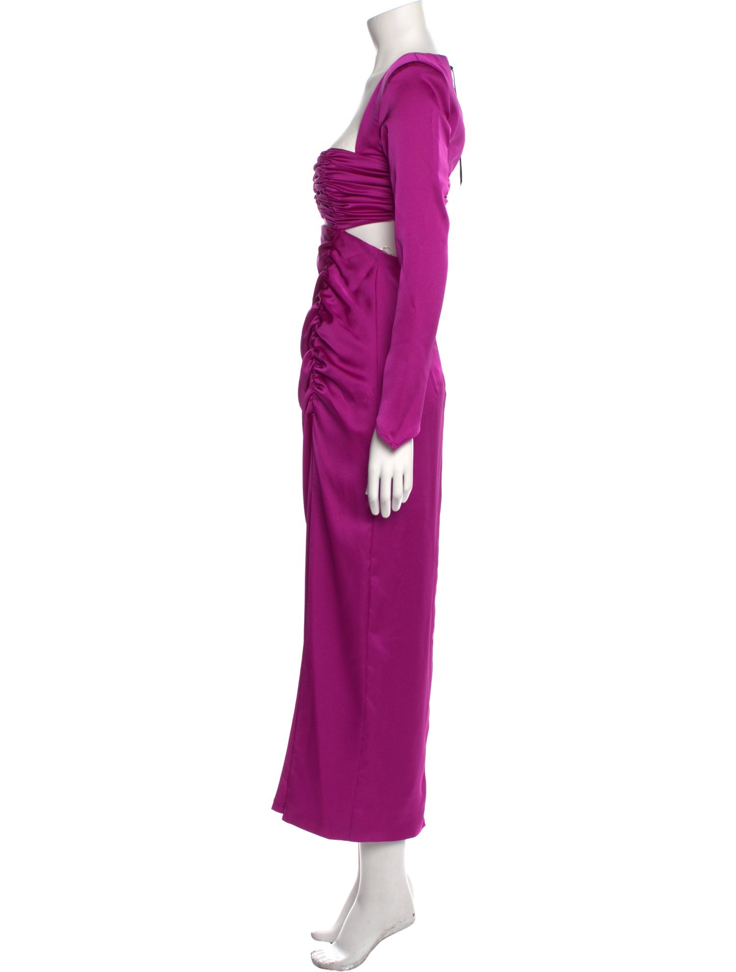 NINEMINUTES Square Neckline Long Dress