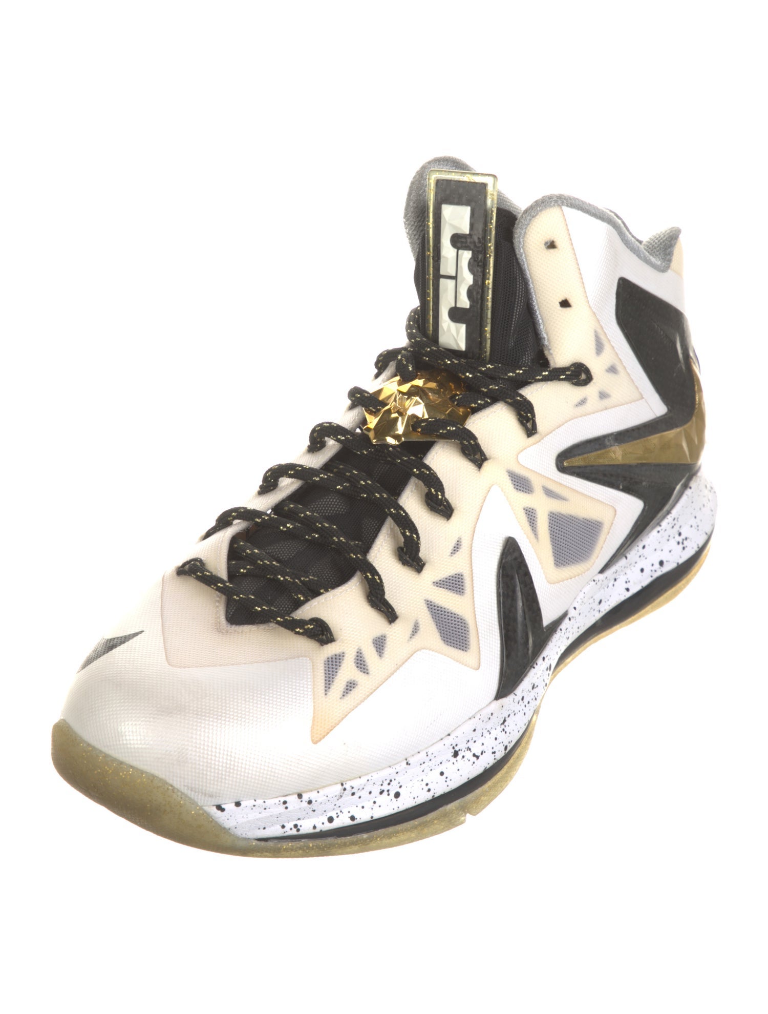 Nike x LeBron LeBron X Elite+ White Gold Sneakers
