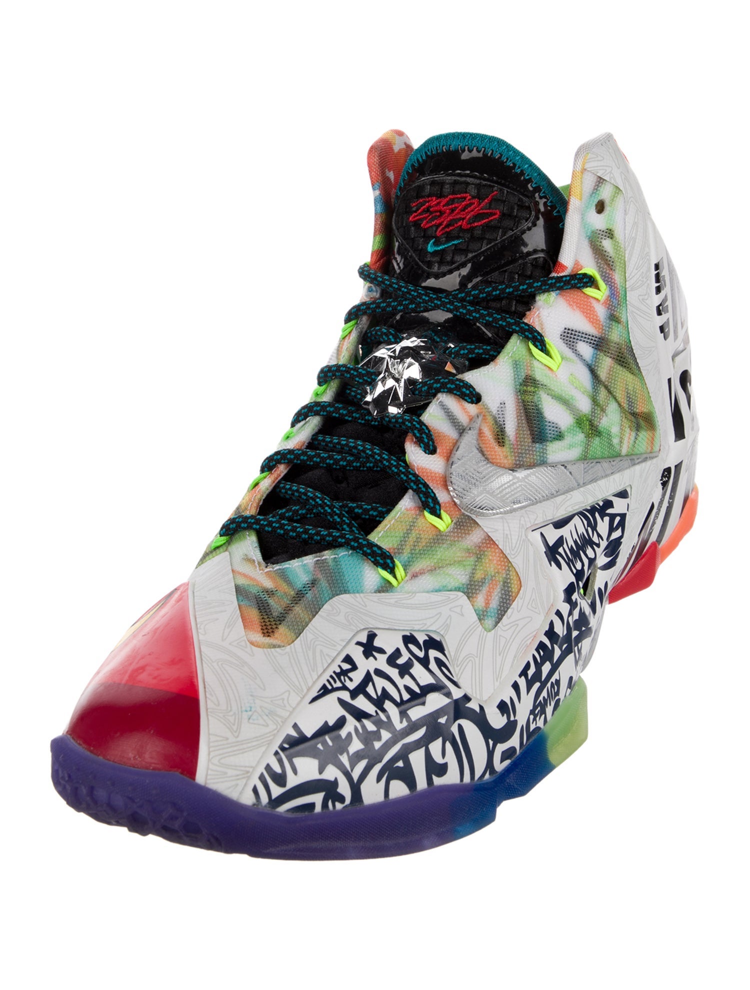 Nike x LeBron Leather Printed Sneakers