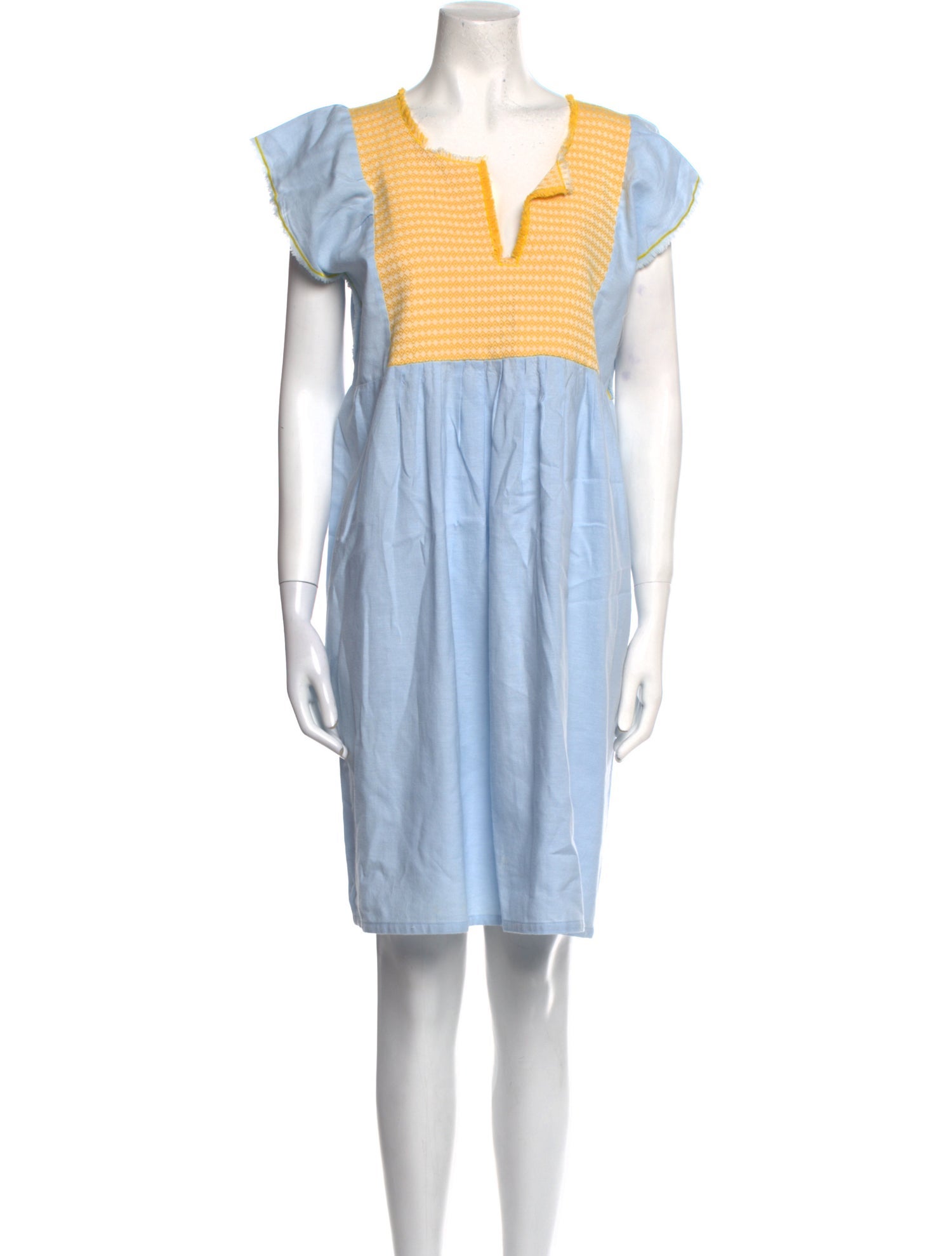 Nina Leuca Linen Knee-Length Dress