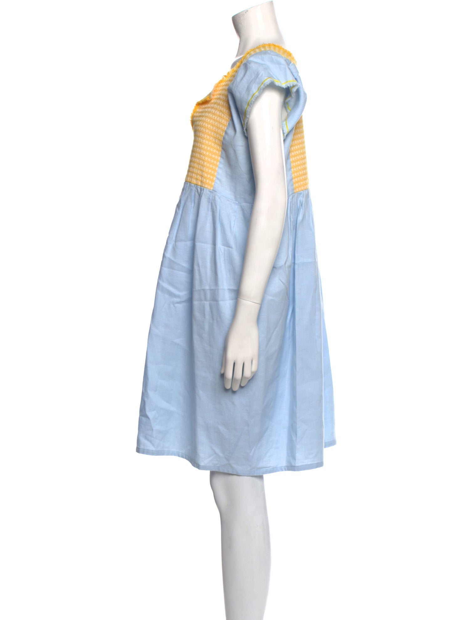 Nina Leuca Linen Knee-Length Dress