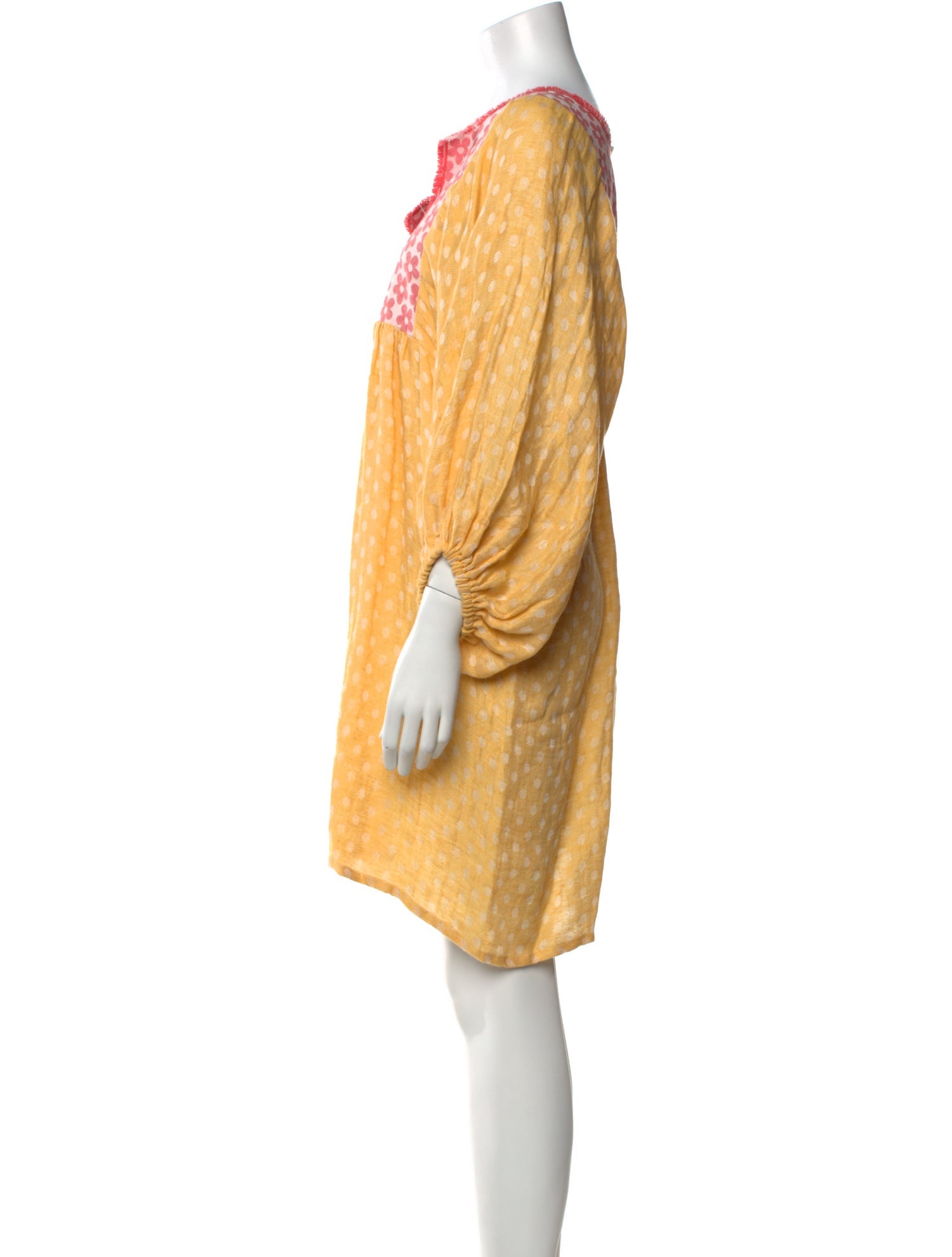 Nina Leuca Linen Knee-Length Dress