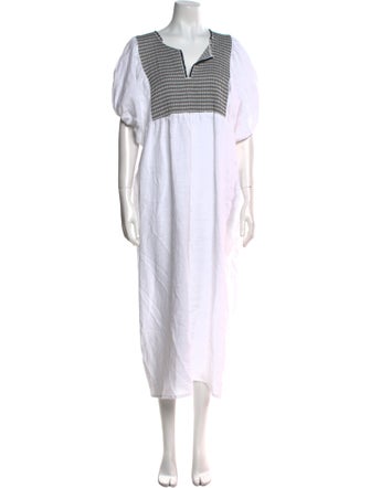 Nina Leuca Linen Long Dress