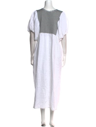 Nina Leuca Linen Long Dress