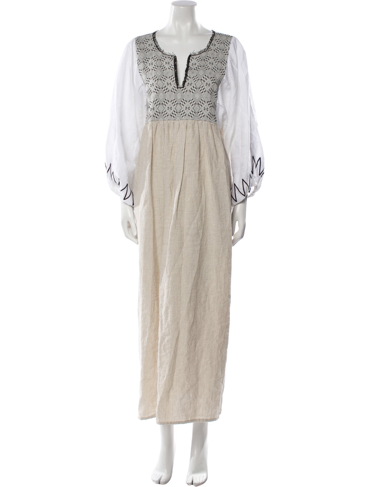 Nina Leuca Linen Long Dress