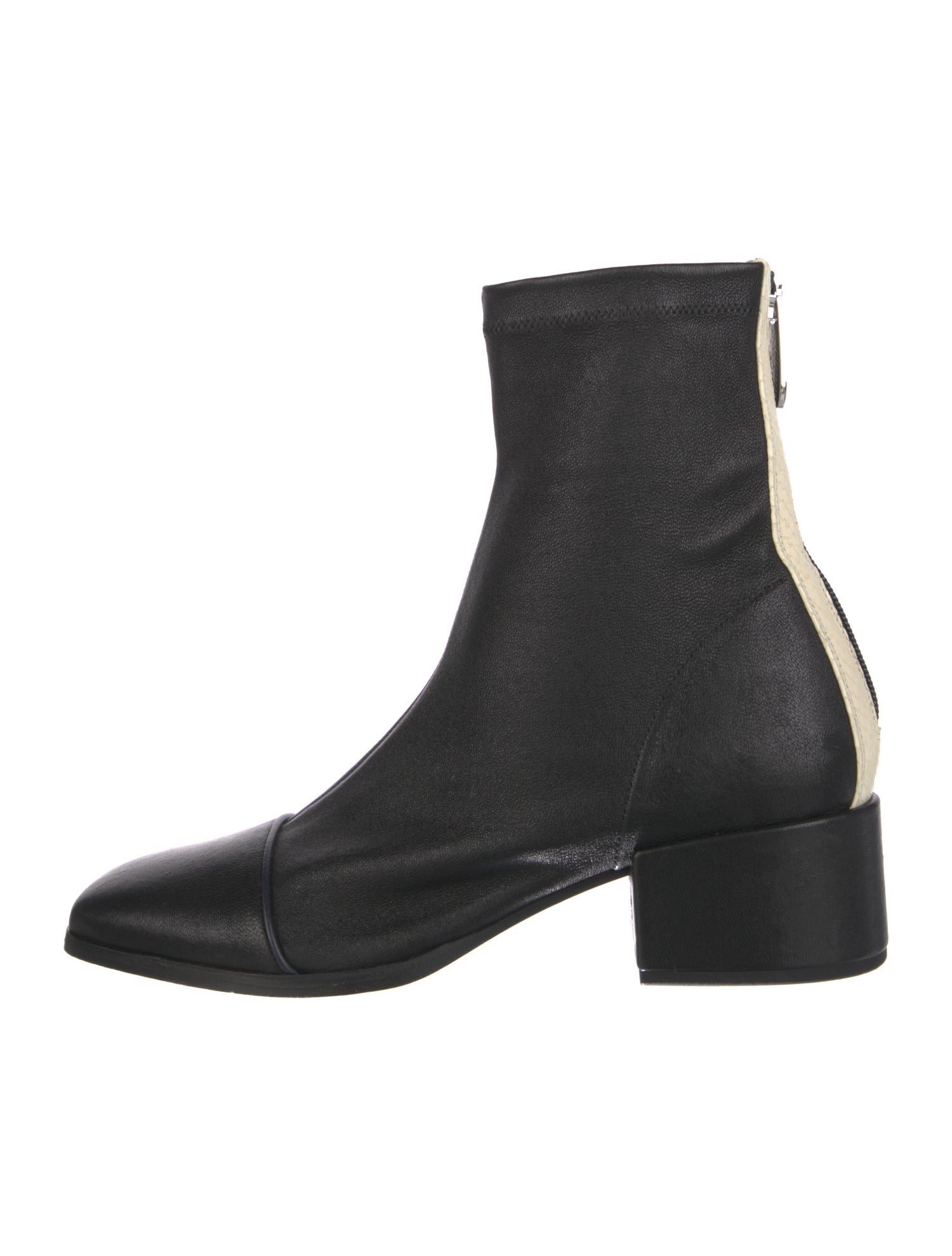 Nomasei Leather Striped Sock Boots