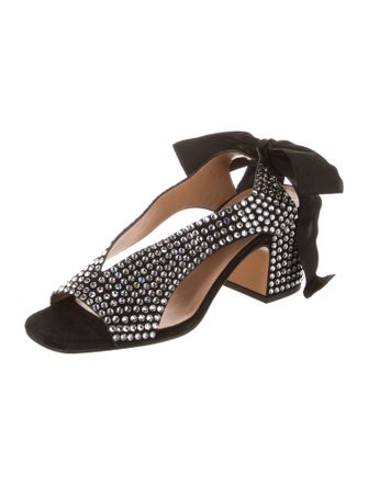 Nomasei Suede Patterned Slingback Sandals