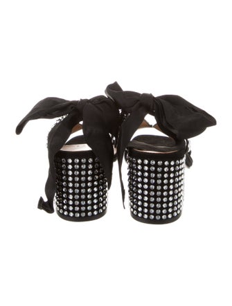 Nomasei Suede Patterned Slingback Sandals