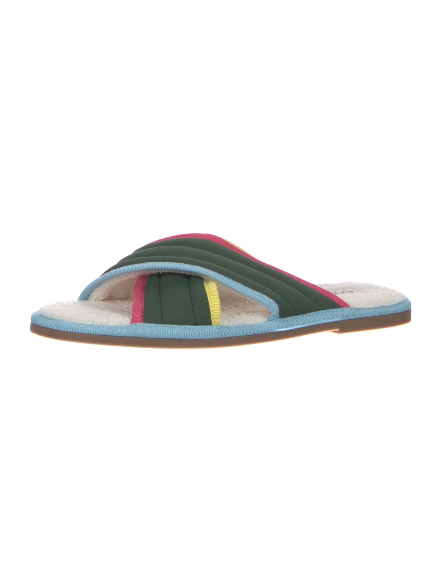 Nomasei Colorblock Pattern Slides