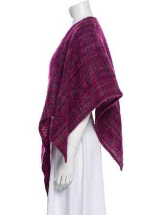 Nikos Handwoven Wool Tweed Pattern Shawl